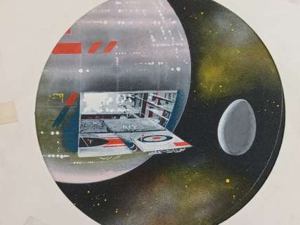 Karel Thole - Hogan | Karel Thole - Hogan - Originale di copertina "Urania: Chi c’era prima di noi" - Page volante - Exemplaire unique - (1978) | Catawiki