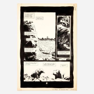 Lot 128 - Tim Sale, Grendel #37 Story Page 24 Original Art (Comico, 1986) | Landry Pop Auctions