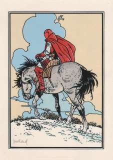 Juillard | Masquerouge, bleu de coloriage accompagné de son … | Millon