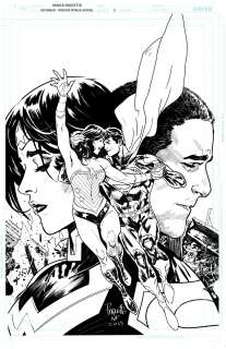 Yanick Paquette - superman/wonder woman annual #2 cover issue 02 page cover