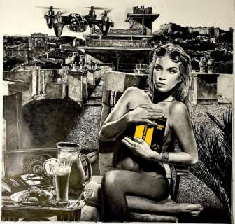 Claeys, Jean-Claude  (1951) | CLAEYS, Jean-Claude Illustration originale pour l’affiche du Festival du | Estim Nation