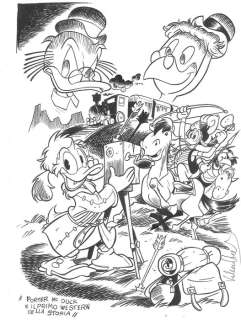 Valerio Held | Topolino Topolino 3241 - "Porter Mc Duck e il primo western della storia" - Valerio Held - Page volante - (2018) | Catawiki