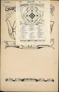 Carlson - CROSS-WORDS ON THE OLD TEA-POT, Pg 28 Original Comic Book Art | Russ Cochran