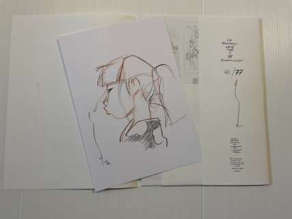 Michetz | Michetz 40/77 - Portfolio Il était 7 fois #28 + dessin original - Broché - EO | Catawiki