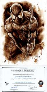 Juapi Bitelchus - spider-man pinupÂÂ (sold live on ‘dueling dealers of comic art‘ episode #28 podcast on 8-2-2021 (re-watch this funny art selling show here)