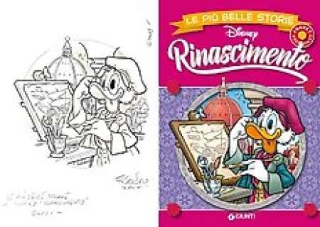Andrea Freccero | Le più belle storie Disney IC PBST 40 - Rinascimento - Signed Original Inked Cover Page by Andrea Freccero - (2018) | Catawiki