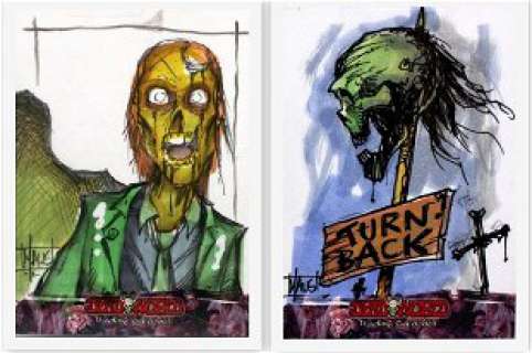  - Bill Maus Signed DeadWorld Comic Illustration Cards