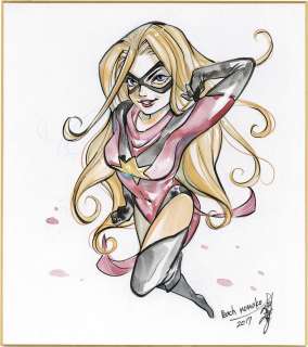 Momoko Hand-Drawn Color Shikishi "Moonstone" | Mandarake (Big Web)