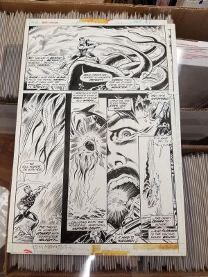 Marvel Spotlight #27 Original Artwork Featuring Sub-Mariner and The Symbionic Man! HTF Bronze Age One Of A Kind! | East Bay Comics