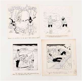 Four Jeff Keate Cartoons (4) | Guernseys