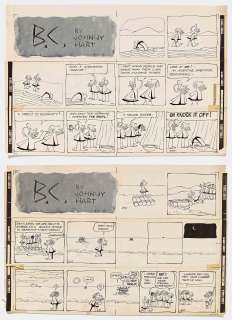 Lot of Two ’’B.C.’’ Sunday Comic Strips from 1959-1960 | Nate Sanders