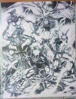 Jose Luis | X-Force, X-Men 22x17 inches -A2 - Encré - Jose Luis - X-FORCE TEAM - Page volante - Exemplaire unique - (2014) | Catawiki