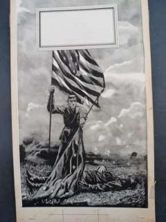 Karel Thole | Karel Thole - Illustrazione Originale "Il Segno Rosso del Coraggio" - Page volante - Exemplaire unique | Catawiki