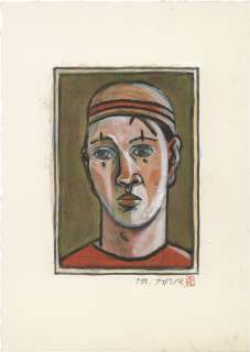 Shinji Nagashima Hand-Drawn Color Illustration "Clown" | Mandarake (Big Web)