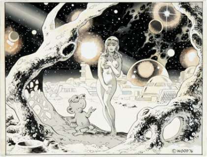 Wally Wood Sally Forth Cover Original Art (1976). Many of the classic Wally Wood art hallmarks are featured in -