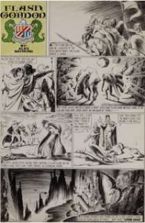 Alex Raymond Flash Gordon Sunday Comic Strip Original Art dated 4-28-35 (King Features Syndicate, 1935). - | Heritage