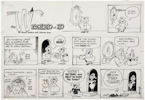 Brant Parker Wizard of Id Sunday Comic Strip Original Art dated 11-28-71 (Field Enterprises, 1971). Brant -