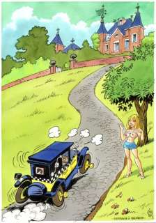 Gürsel, Gürçan | Gürsel, Gürçan - Originele tekening in kleur - Hommage à Franquin - (2022) | Catawiki