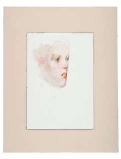 JEFF JONES/JEFFREY CATHERINE JONES WOMAN’S HEAD PENCIL & WATERCOLOR ORIGINAL ART. | Hake’s