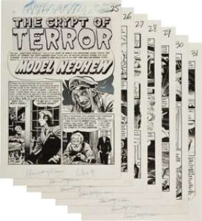 Jack Davis Haunt of Fear #22 Complete 7-page Story "Model Nephew" Original Art (EC, 1953). EC forever - | Heritage