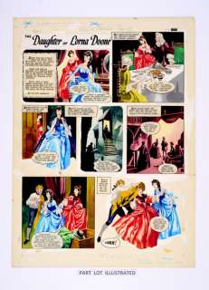 The Daughter of Lorna Doone, 2 consecutive original colour artworks… | Comic Book Auctions ltd