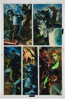 Dan Brereton The Nocturnals #2 Page 6 Original Art (Malibu, 1995). The Nocturnals are a group of comic-book -