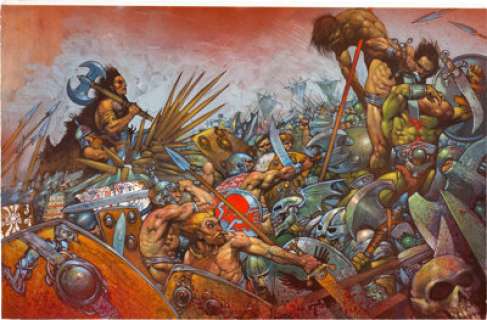 Simon Bisley 2000 AD "Slaine: The Horned God" Illustration Original Art (Fleetway, 1990). One of -