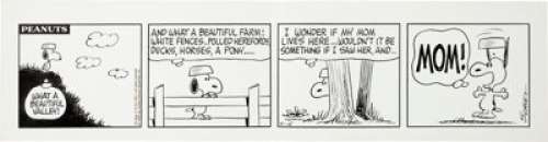 Charles Schulz Peanuts Daily Comic Strip Original Art dated 4-15-69 (United Feature Syndicate, 1969). - | Heritage