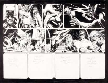 Rags Morales and Michael Bair Identity Crisis #6 Double-Page Spread Pages 20 and 21 Original Art (DC, 2005). -