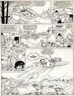 Voges, Carol | Voges, Carol - Originele pagina - De avonturen van Dinkie - De Friscou eilanden - (1967) | Catawiki