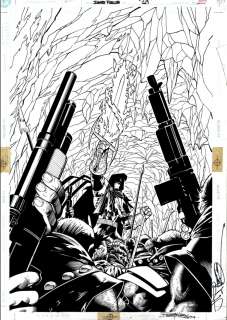 Barry Kitson James Pascoe - azrael #25 cover (sold live on the romitaman art drop podcast on 10-9-2021)
