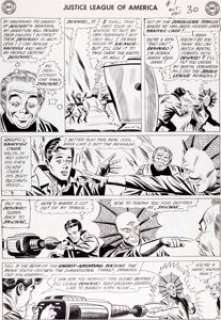 Mike Sekowsky and Bernard Sachs Justice League of America #1 Snapper Carr vs. Despero Page 25 Original Art (DC, -