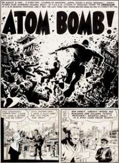 Wally Wood Two-Fisted Tales #33 Complete 7-Page Story "Atom Bomb!" Original Art (EC, 1953). One of Wally - | Heritage