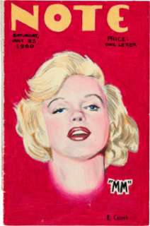 Robert Crumb Note Marilyn Monroe Cover and Letter Original Art Group (1960). Robert Crumb had several good - | Heritage