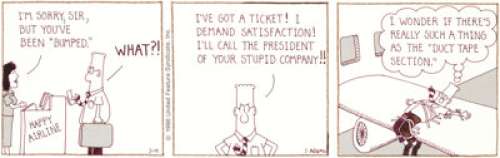 Scott Adams Dilbert Daily Comic Strip Original Art dated 3-19-90 (United Feature Syndicate, 1990). Dilbert makes -