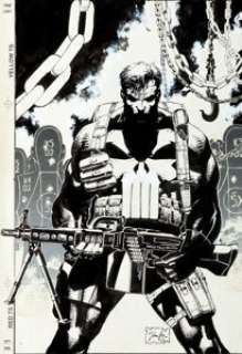 Jim Lee Punisher Armory #2 Cover Original Art (Marvel, 1991). Dark and moody cover for Punisher Armory #2. - | Heritage