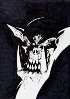 Kev Walker 2000 A.D. #1243 Cover Original Art (Fleetway, 2001). Fear the Vampire King. From the May 23rd, 2001 -