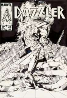 Paul Chadwick and Jackson Guice Dazzler #41 Cover Original Art (Marvel, 1985). Cult leader, Dust, possesses -