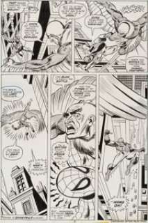 Gil Kane and Mike Esposito Amazing Spider-Man #150 Page 7 Original Art (Marvel, 1975). A great battle page - | Heritage
