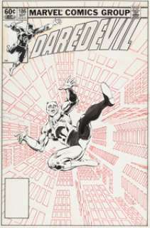 Frank Miller and Klaus Janson Daredevil #186 Cover Original Art (Marvel, 1982). Frank Miller’s incredible - | Heritage