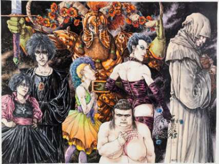 Michael Zulli The Endless #2 Sandman and Family Illustration Original Art (DC, 2008). A simply -