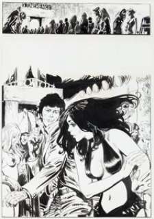 José Ortiz Vampirella #94 Pantha Story Page 1 Original Art (Warren, 1981). Adam Van Helsing and his -