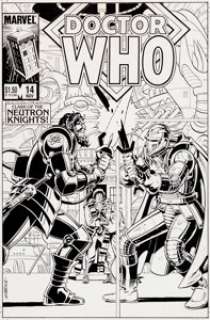 Dave Gibbons Doctor Who #14 Cover Original Art (Marvel, 1985). The Doctor is in! Popularity of Doctor Who -