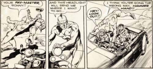 Reed Crandall and Rudy Palais Smash Comics #36 Partial Page 5 The Ray Original Art (Quality, 1942). The -