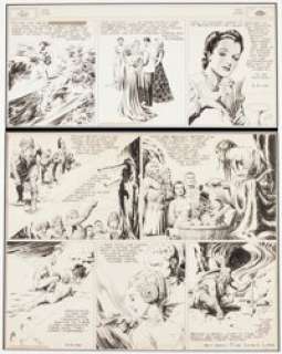 Alex Raymond Flash Gordon and Jungle Jim Sunday Comic Strip Original Art dated 5-21-39 (King Features -