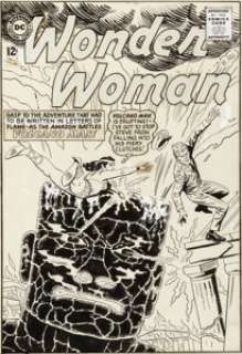Ross Andru and Mike Esposito Wonder Woman #154 Cover Original Art (DC, 1965). The amazing Amazon has to -