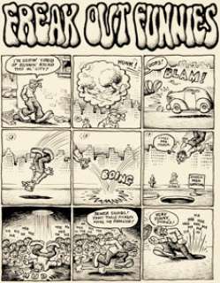 Robert Crumb Zap Comix #0 "Freak Out Funnies" Complete 2-Page Story Original Art (Apex Novelties, - | Heritage