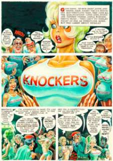 Harvey Kurtzman and Will Elder Playboy June 1982 Little Annie Fanny Complete 3-Page Story Original Art, -