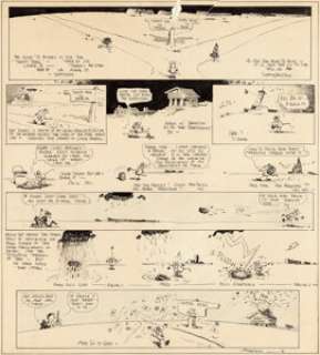 George Herriman Krazy Kat Sunday Comic  Strip Original Art dated 10-01-22 (King Features Syndicate,  1922).... | Heritage