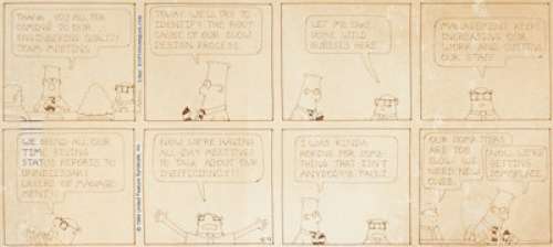 Scott Adams Dilbert Sunday Comic Strip  Original Art (United Feature Syndicate, 1994)....